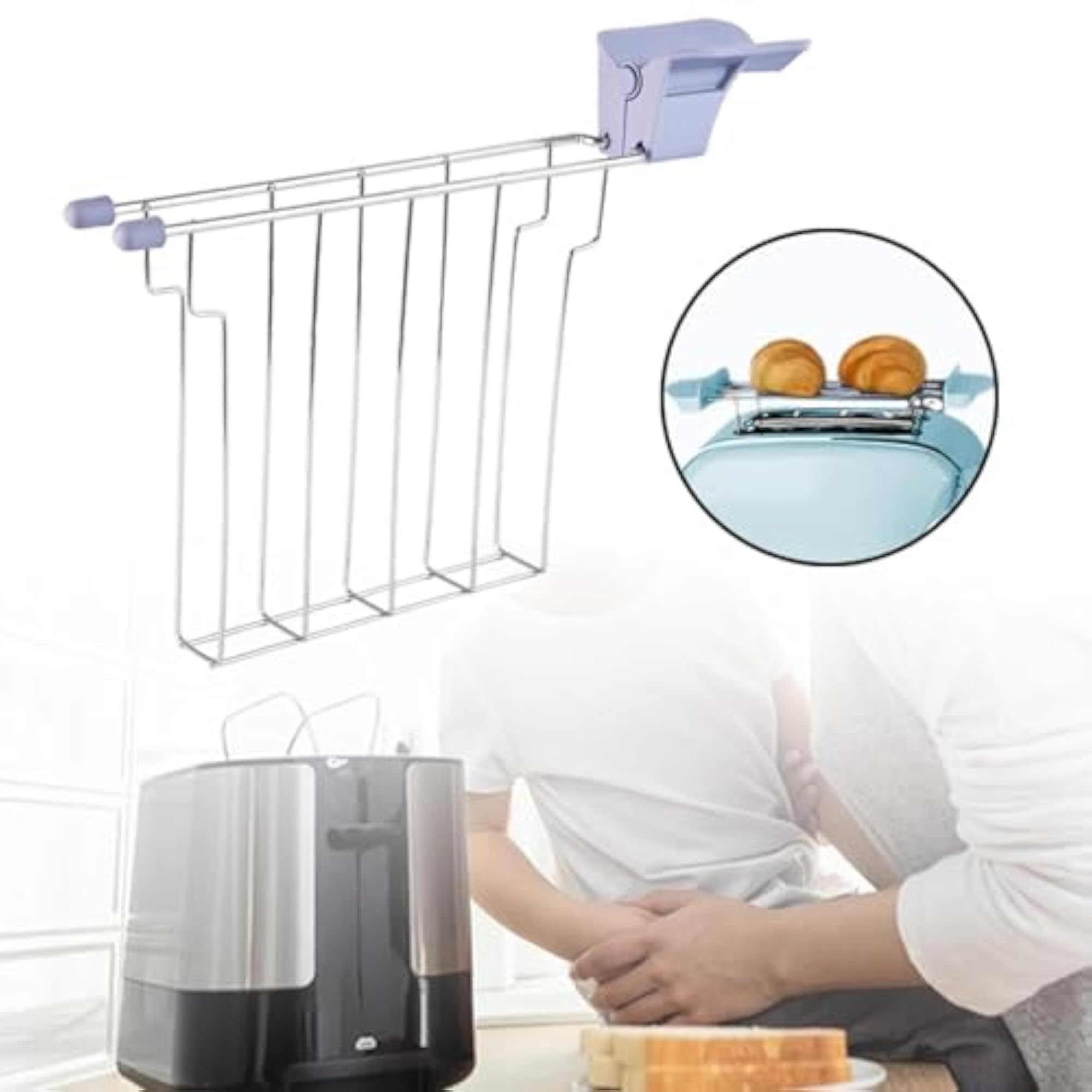 Bread Loaf Slice Holder for Grilling & Roasting