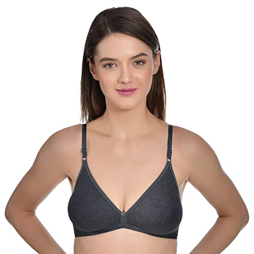 Image of Aimly Women's Cotton Non-Padded Non-Wired Solid Multicolor Bra Combo Pack of 6