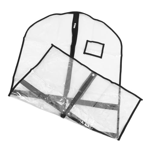 Happyyami Kids PVC Dance Costume Garment Bag Dustproof Hanging Clothes Cover for Dance Clothes for Girls Storage Travel and Performance
