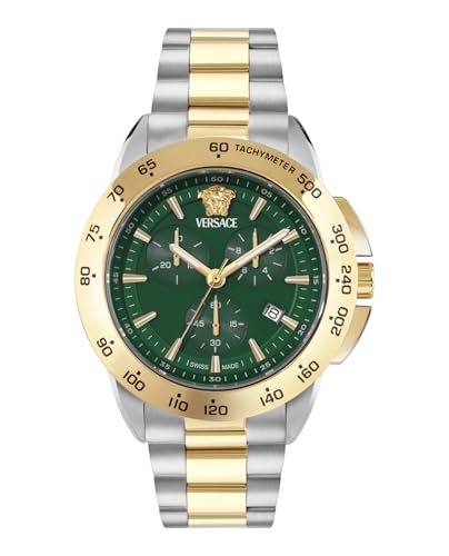 Versace V-Sport 44 mm Green Dial Men Chrono Watch - Image 2