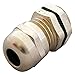 BUD Industries MPG-2237 IP67 Nickel Plated Brass Cable Gland 0.12" ~ 0.24", Silver