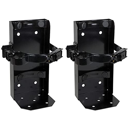 NationalFireSafetyEquipment LLC (2 Pack) Heavy Duty Universal Class K Kitchen Fire Extinguisher Brackets, Black