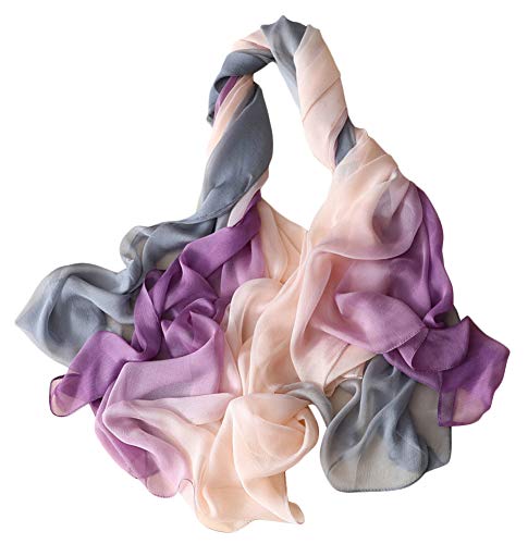 X&F Women Bright Gradient Long Scarves Wrap Shawls Summer Beach Sarongs