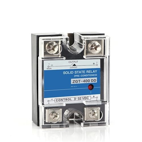 Relais statique monophasé SSR-400DD 220V-600V avec dissipateur thermique DC