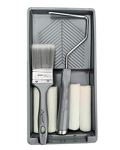 Magimate Small Paint Roller Set with Short Nap Roller Covers, 2 inch Paint Brush and Mini Paint Tray for Household Painting Touch-ups, Cabinet and Craft – 4 inch Paint Roller Kit (7-PK) - Image 2