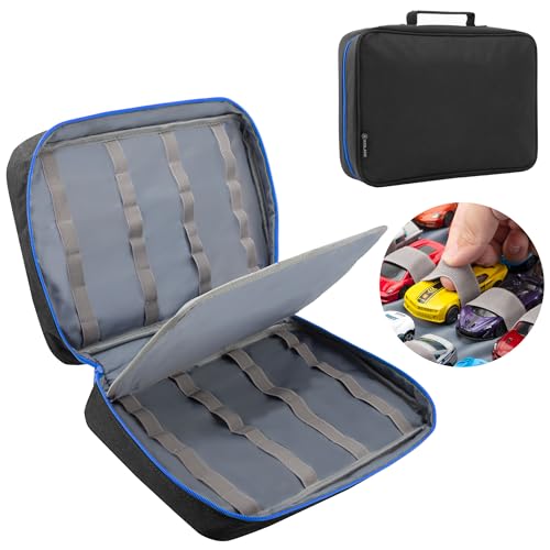 KISLANE Carrying Case for 48 Hot Wheels Cars, Kids Toy Cars Storage Case Hold 48 Hot Wheels Cars(Bag Only (Black)