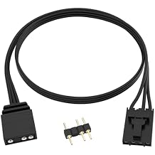 4 دبوس إلى 3 دبوس محول RGB لـ Corsair RGB HUB ، عقدة الإضاءة CORE ، Commander CORE و iCUE Commander CORE XT ، محول إلى جهاز مروحة 5V 3 Pin ARGB القياسي