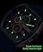 TEARTRACE Watches for Men Original Analog Quartz Waterproof Sport Mens Watches Tonneau Chronograph Luminous Fashion Unique Casual Watch with Silicone Strap