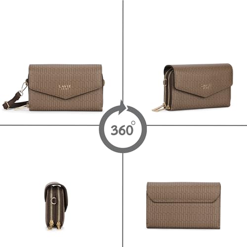 Image of Lavie Luxe Women's Mono Sally 2C Crossbody Sling Bag | Ladies Purse Handbag | Gift for Women