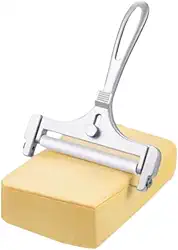 Fatiador de Queijo e Frios Ajustável, Lâmina em Aço Inoxidável, Espessura Regulável