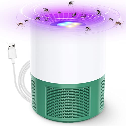 bubbacare Trampa eléctrica para moscas, matamoscas eléctrica, trampa para mosquitos, portátil, UV, protección contra mosquitos, protección contra mosquitos, para casa, exterior, camping, jardín