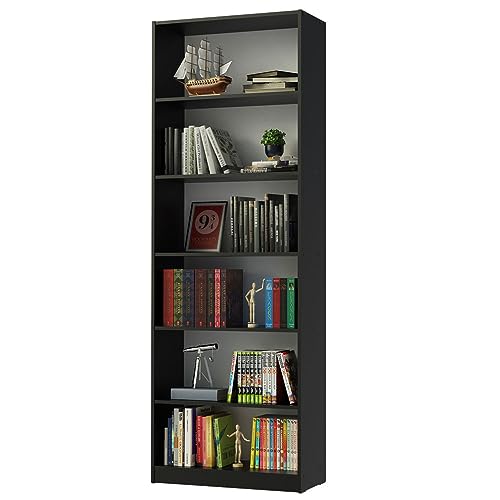 Estante Livreiro Madesa 6908 com 6 Nichos - Preto