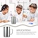 Hemobllo Beaker: 33.8 fl oz/1000ml Stainless Steel Graduated Lab Beaker - Chemistry Lab Pitcher with Scales for Accurate Measurements for Science Experiments Kitchen Liquid Handling
