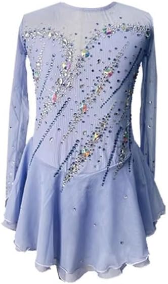 Women's Girls' Figure Ice Skating Dress Ice Skating Competition Costume Ballet Skirt Gymnastics Leotard Wear
