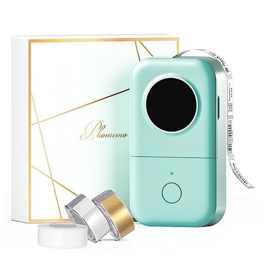 Memoking D30 Label Maker Sticker Machine-with 3 Rolls Thermal Paper, Thermal Label Printer Portable Label Maker, Compatible with Phomemo D30 iPhone iPad Android for Business Home Office, Green