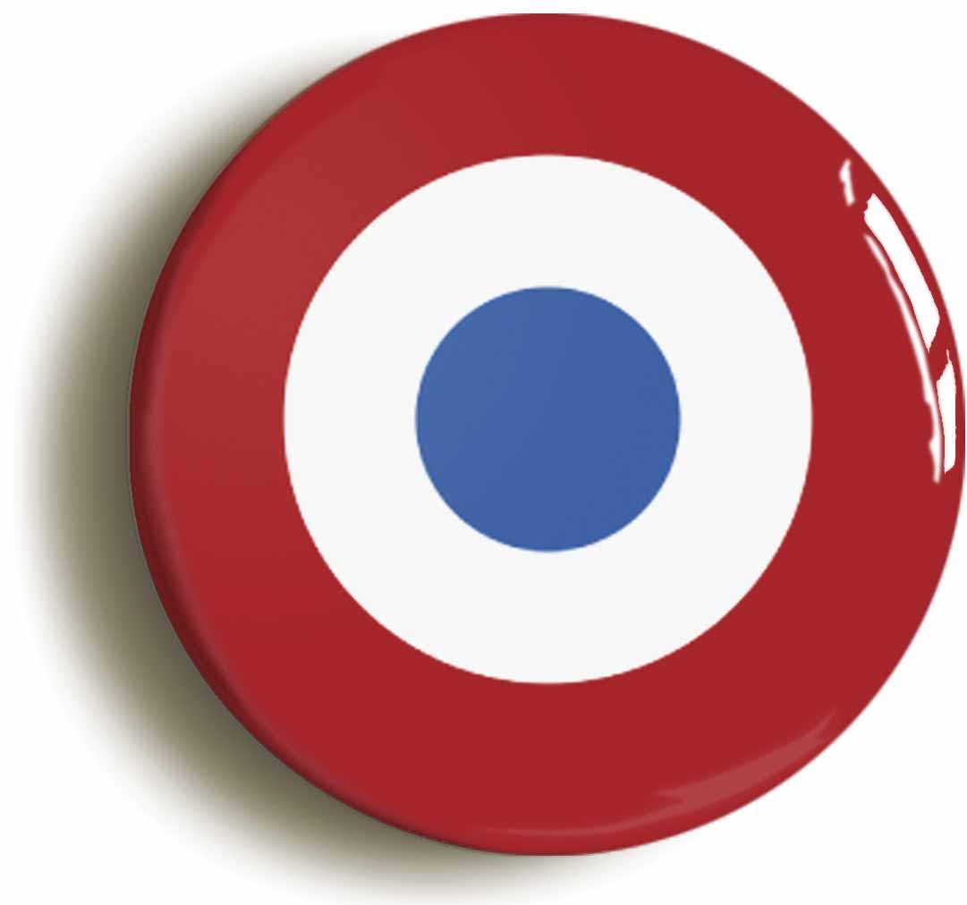 French Air Force Roundel Fridge Magnet (Circular 2inch / 50mm Diameter)