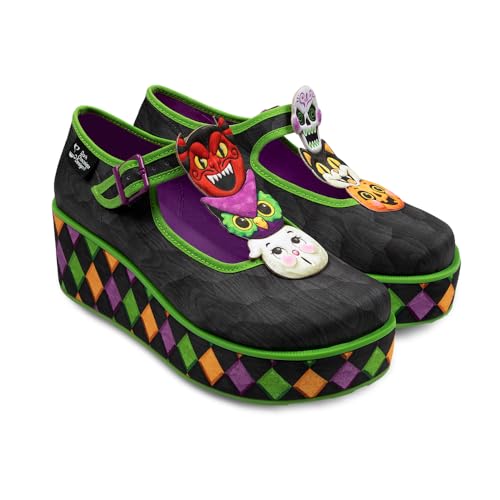 Image of Hot Chocolate Design Whimsical Women's Platform Mary Jane Shoes
