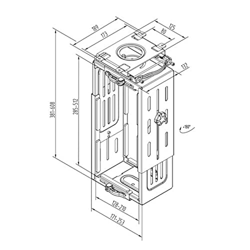 Soporte ajustable para torre de PC con giro de 180 grados resistente de metal 3