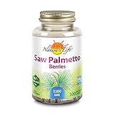 Nature's Life Saw Palmetto Berries 1160 mg | Healthy Prostate, Urination Frequency & Hair Health Support | Non-GMO | 100 Vegetarian Capsules