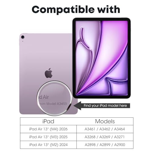 Image of JKSML 2-Pack Screen Protector for iPad Air 13 Inch M4 /M3 /M2 (2026 /2025 /2024), Tempered Glass UltraFit Tray for Easy Installation, Case Friendly, Bubble-Free, Face ID & Apple Pencil Support