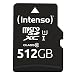 Produktbild Intenso Premium microSDXC 512GB Class 10 UHS-I Speicherkarte inkl. SD-Adapter (bis zu 90 MB/s), schwarz