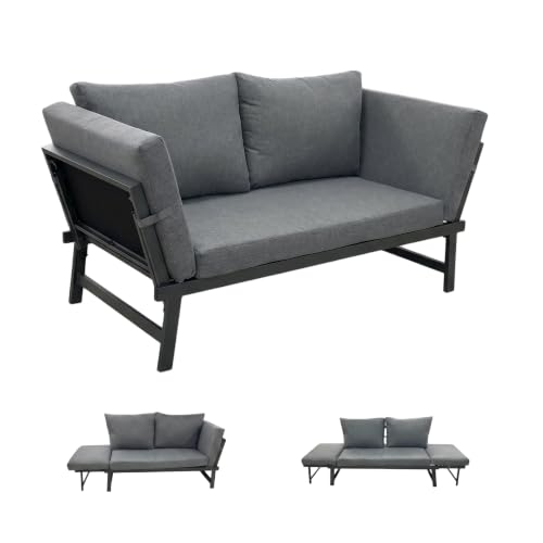Artillen Klappbares 4 in1 Garten-Loungesofa mit Verstellbarer...