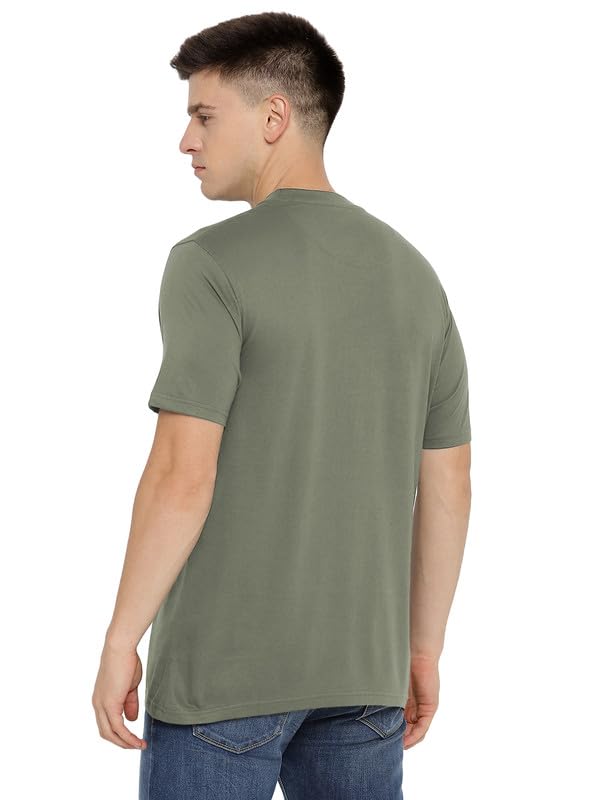 Image of AMERICAN CREW 100% Supima Cotton Round Neck T-Shirt for Men