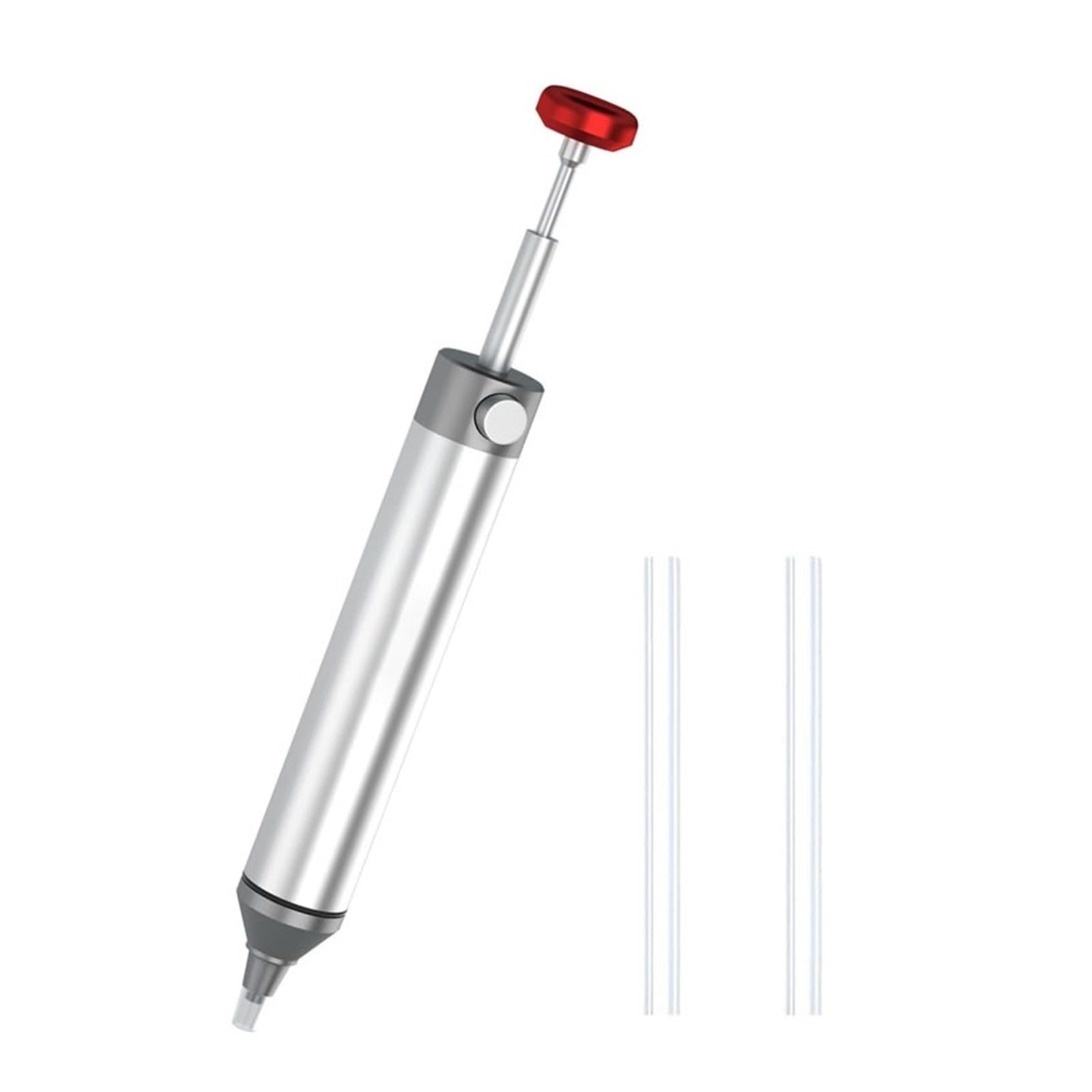 Xuyuyan Strong Tin Sucker Solder Sucker No Clog Desoldering Pump For Solder Removing With Replaceable Heat Resistan Silicone Sucking Nozzle