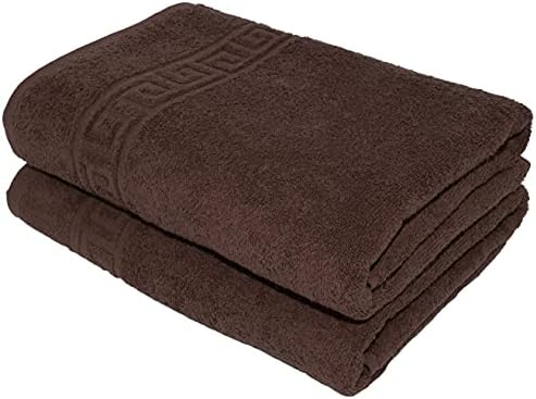 GREY BATH TOWEL 70X140 CM LARGE SIZE 100% NATURAL COTTON 500 GSM THICK ABSORBENT TOWEL, HOTEL QUALITY RINGSPUN