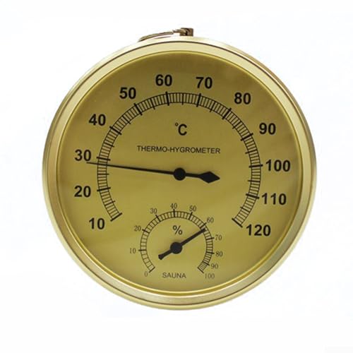 Sauna Thermometer, 2 In-1 Thermometer and Hygrometer, Digital Garden Thermometer, Accurate Measurement of Temperature and Humidity