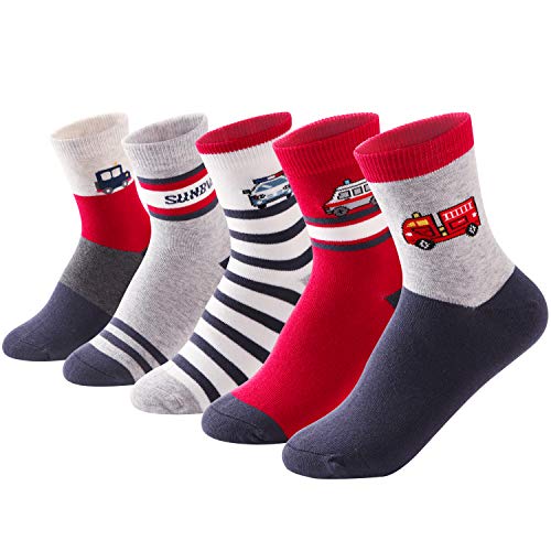 Kids Boys Soft Fashion Cotton Dress Socks Gift