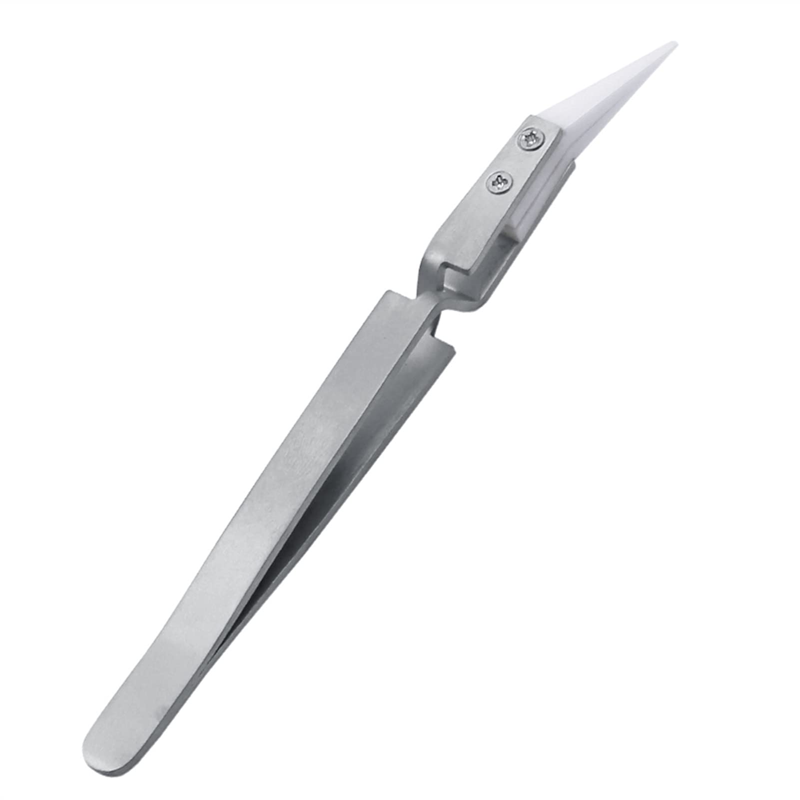 Amazon.com: Precision Tweezers Anti-Static Reverse Ceramic Tweezers  Electronic Cigarette Heat Resistant Conductive Curved Straight Tweezers for  Crafting, Jewelry, Electronics, and Lab Work(Oblique Head) : Tools & Home  Improvement