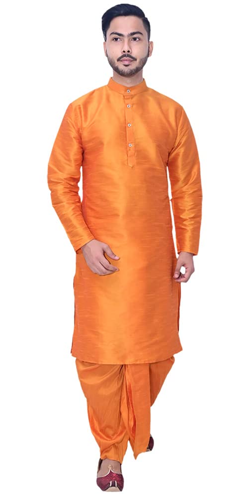 shubh mangalam Men's Silk Regular Kurta (SHT_KDALL_$KD)-picture-10