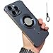 Ultra-Thin Sleek Profile Phone Case for iphone 16 Pro Max Case, Frameless Magnetic Adsorption Bare Phone Sensation Case for iPhone 16/15/14/13/12 (Dark Blue,12Promax) immagine