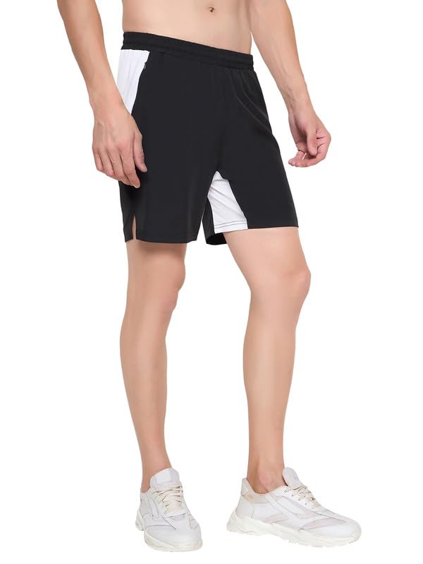 Image of John Players Colourblocked Running Shorts with Pocket