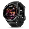 PlayBetter Garmin Forerunner 570 (47mm, Slate Gray/Translucent Black) Advanced GPS Running and Triathlon Smartwatch Bundle HD Screen Protectors & Wireless Earbuds