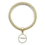 Klassifizierung: Armband DIYthinker Damen The Greatest Test is to Bear Defeat Goldene Armband Runde Anhänger Schmuck-Kette