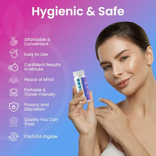 pelvana vaginal ph test strips for women  50 strips at-home bv and yeast infection test kit vaginal ph tester to differentiate between conditions