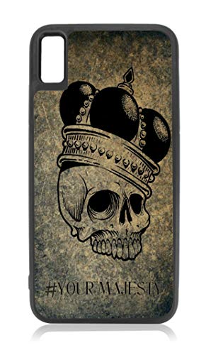 Your Majesty Skeleton iPhone 10s Skull Case Black TPU Rubber Case Cover for The Apple iPhone 10 / iPhone X/iPhone Xs - iPhone 10 Case - iPhone X Case - iPhone Xs Case