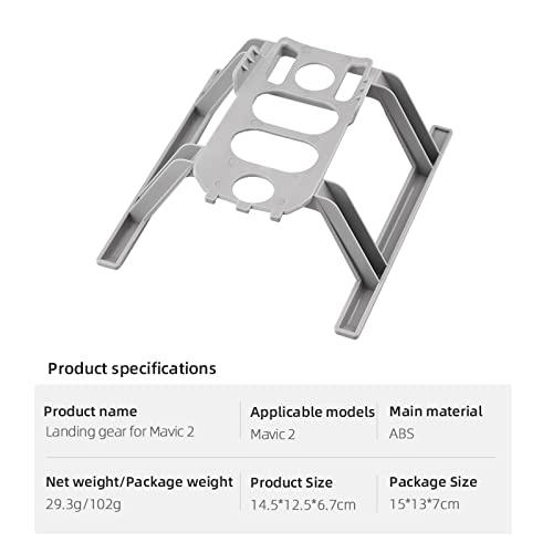 BTG Quick Release Landing Gear Kit Compatible with DJI Mavic 2 Pro/Mavic 2 Zoom Drone Accessories