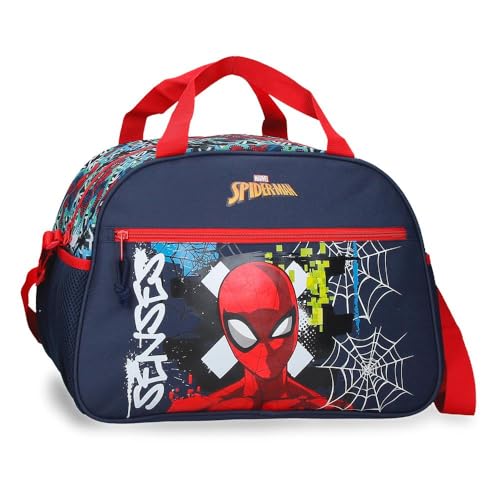 Joumma Marvel Grafity of Spiderman Bolsa de Viaje Marino 40x28x22 cm Poliéster