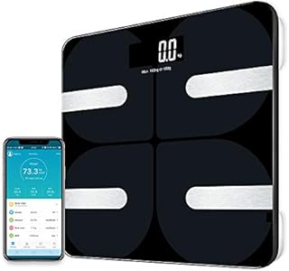 Amicable Smart Body Fat Scale,11.8 inch Digital Weight Scale Bathroom Smart Body Composition