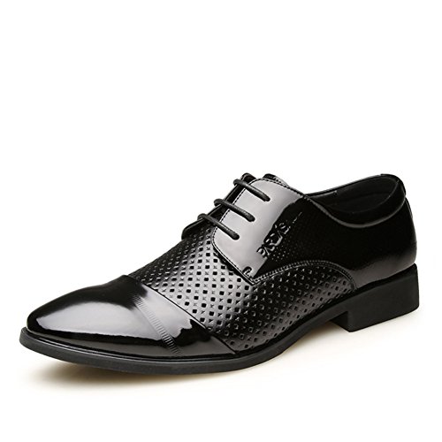 Hommes Creux Respirantes Chaussures en Cuir Anti-Transpiration