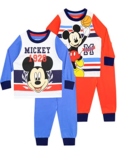 Disney Pack de Dos Pijamas para Niños Mickey Mouse Multicolor 2-3 años