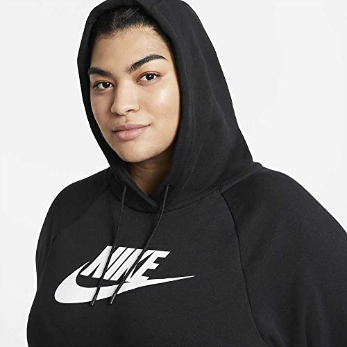 Nike Women's Dark Grey Heather Essential Fleece Hoodie (BV4124 063) - Image 4