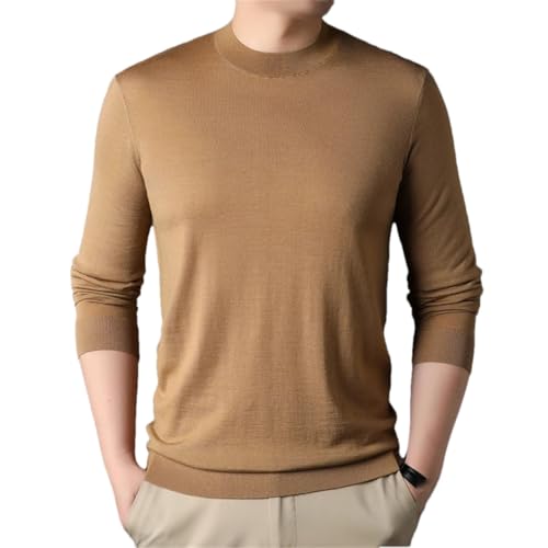 Men’S Lightweight Round Neck Sweater Thin Knit Pullover Long Sleeve Breathable Spring Fall Daily Casual Wear