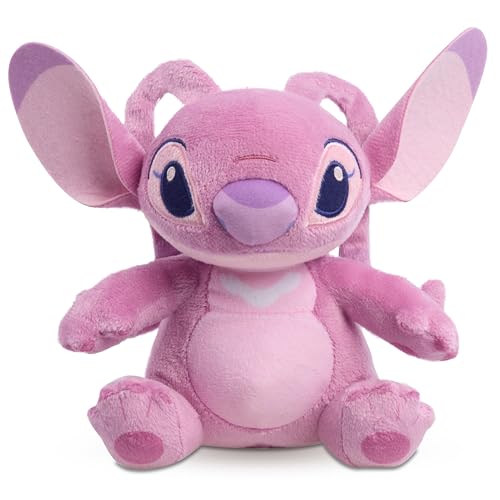 Disney Stitch 7.5' Small Angel Plush Stuffed Animal, Soft & Huggable, Toy for Fans & Kids by Just Play