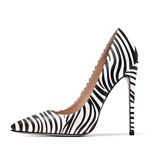 WAYDERNS Women's Evening Pointed Toe Matte Slip On Dress Stiletto High Heel Pumps Shoes 4.7 Inch2