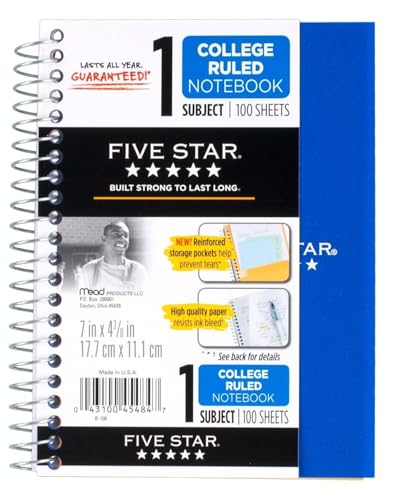 Cahier de notes Mead Five Star assorti pour organiser vos cours et réunions de bureau