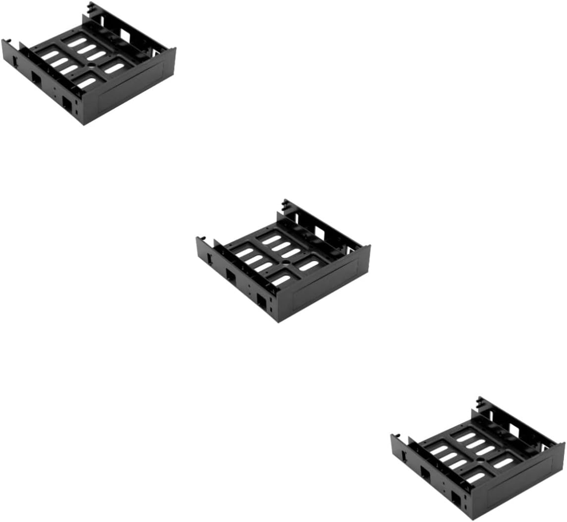 OSALADI 3pcs Front Bay Adapter for Ssd Hard Drive Mounting Bracket Hollowed Design for Ventilation Material Easy Installation for Desktop Computers